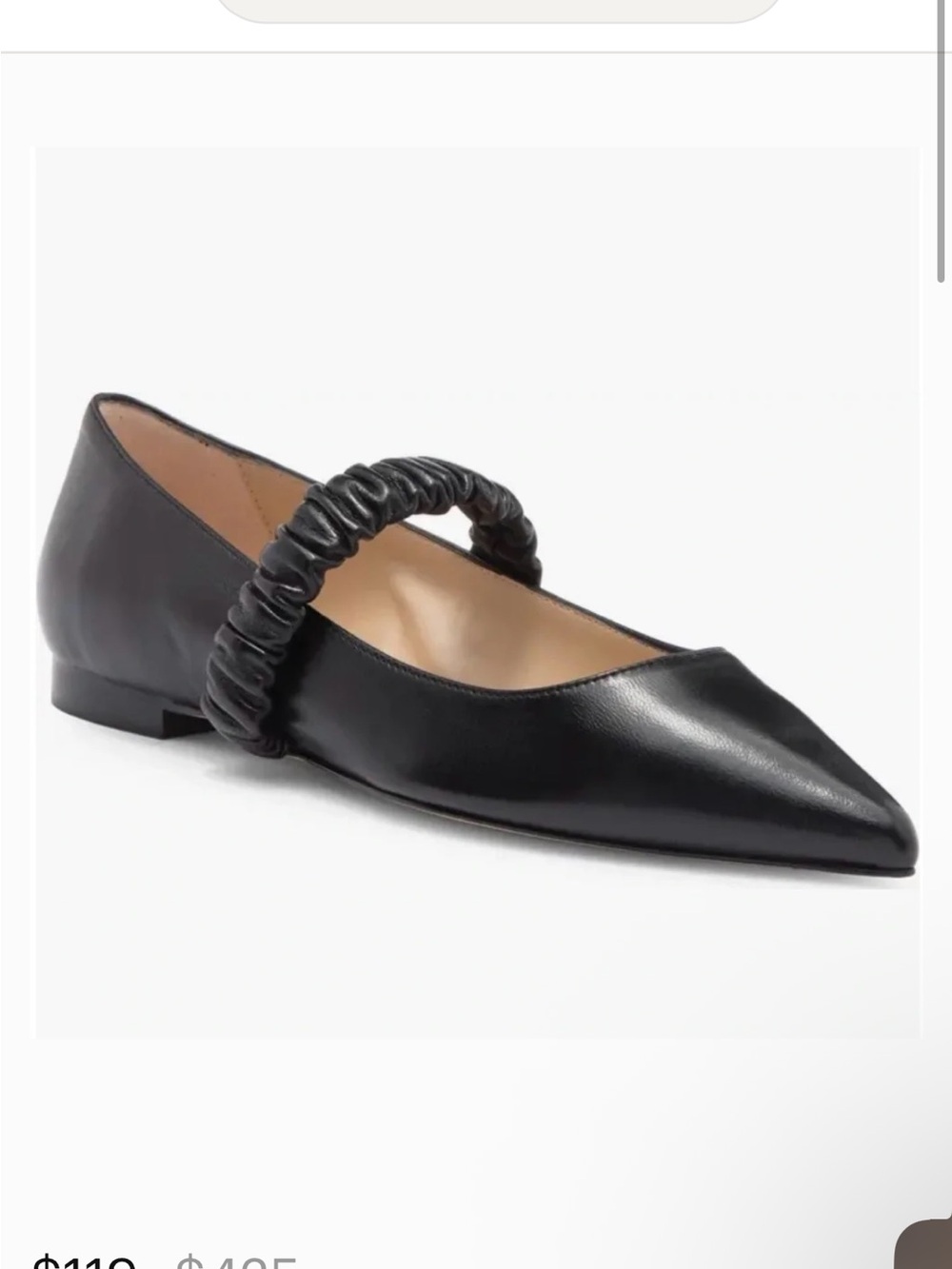 STUART WEITZMAN
Maxine leather point-toe flats Black Pointed-Toe Mary Jane 5.5